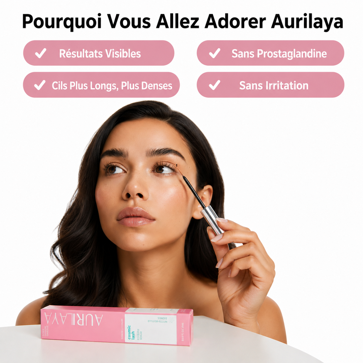 Sérum peptide activateur de croissance des cils 8 ml
