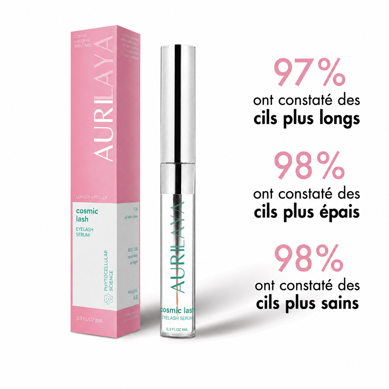 Sérum peptide activateur de croissance des cils 8 ml